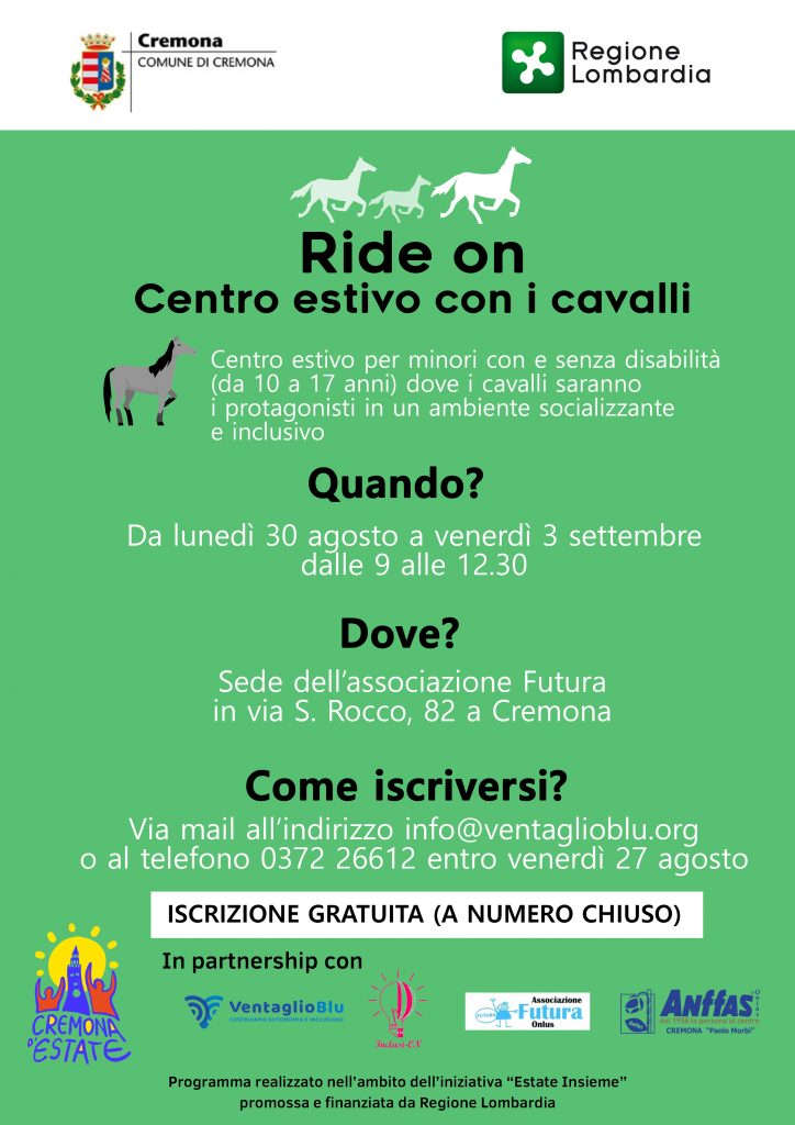 Ride on, un centro estivo inclusivo dove i cavalli sono i protagonisti